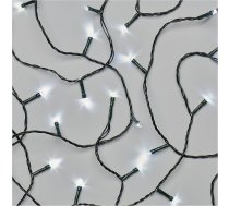 EMOS LED pasaku gaismas auksti balta iekštelpās un ārpus telpām, 18 m garas IP44 Ziemassvētku pasaku gaismas ar 180 LED diodēm + 5 m kabelis un barošanas bloks, 8 daudzfunkcionāli gaismas režīmi, pusei, Ziemassvētkiem,