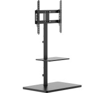 PureMounts TV Ständer, Standfuss, Universal Fernsehständer für 32 - 65 Zoll Samsung, LG, Philips, Panasonic uvm., Max. Vesa 400x400 & 35 kg, schwarz