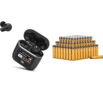 JBL Tour Pro 2 - īstas bezvadu austiņas ausīs - līdz 40 stundām atskaņošanas laika ar vienu akumulatora uzlādi un Amazon Basics AAA sārmu baterijām