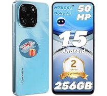 Blackview Color 6 KI Android 15 Handy 24GB+256GB /2TBTF , 50MP Super PD , 2.0GHz MTK G81 Octa Core , 6.67" viedtālrunis bez vāciņa , 5000mAh/18W , Dual SIM Handys / Fingerabdruck/ Face ID/GPS/OTG
