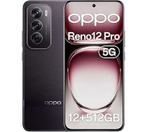 OPPO Reno12 Pro 5G 12+512GB, Android viedtālrunis ar mākslīgo intelektu, Handy, SUPERVOOC 80W, 5000mAh akumulators, Schnellladefunktion, Doppelte 50MP AI kamera, 120Hz 6,7" AMOLED, Dimensity 7300, NFC, Braun