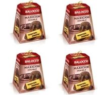 4 x Balocco Pandoro Maxiciok Double con Cioccolato al Latte e Cioccolato Fondente Ziemassvētku konfektes ar piena šokolādi un tumšo šokolādi 800 g
