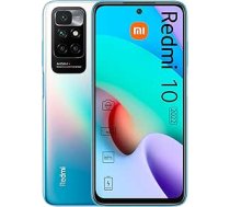 Xiaomi Redmi 10 2022 viedtālrunis, 6,5 collu FHD+ DotDisplay, MediaTek Helio G88, AI Quad kamera (4GB + 64GB, jūras zila)