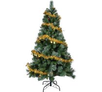 YEAUPE PRO Mākslīgā Ziemassvētku eglīte 180 cm ar 800 zariem, ietver sniega un ogu rotājumu, viegli montējama no 3 daļām, izturīgs metāla statīvs