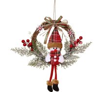 35 cm Ziemassvētku durvju vainags, Ziemassvētku vainags logam, Ziemassvētku vainags, pīts durvju vainags, laipni gaidīti Ziemassvētkos, Ziemassvētku durvju rotājums sienai, ārdurvīm, logam, kamīnam (sniegavīrs)
