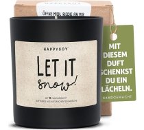 Dāvanu Ziemassvētku aromātiskā svece no sojas ar uzrakstu - dabiska, roku darbs - ilgtspējīga dāvanu ideja - draugs draudzene Vecāki Mamma Tētis Vecmāmiņa Vecvectēvs Priecīgu Ziemassvētku rotājums Ziemassvētki - Let It Snow