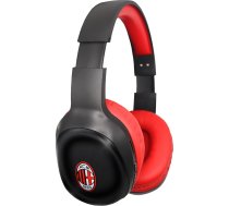 TECHMADE AC Milan bezvadu austiņas Bezvadu austiņas ar iebūvētu mikrofonu HiFi Stereo Micro SD slots FM radio iPhone/Android/Travel/PC bezvadu Bluetooth austiņas ar iebūvētu mikrofonu