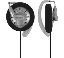 Koss KSC75 Stereo austiņas ar ausu klipsi iPod, iPhone, MP3 un viedtālruņiem - melnas / sudraba krāsas
