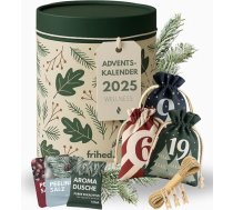 frihed. Wellness Adventes kalendārs 2025 - ierobežota dāvana sievietēm un vīriešiem - Wellness dāvanu komplekts ar 24 x pīlinga sālēm un dušas bumbām - atpūtai, pirtij, dušai un vannai.