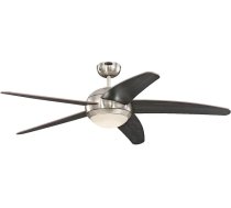 Westinghouse griestu ventilatori ar apgaismojumu, metāla, 55 W, tumšs satīna hroms