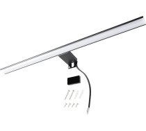 da LIGHT LED spoguļlampa 12 W 850 LM, vannas istabas lampa 60 cm, IP44 spoguļstikla apgaismojums, 4000 K neitrāli balta, viegla uzstādīšana, melna krāsa