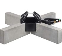 Krinner Design Copenhagen 95022 Ziemassvētku eglīšu statīvs betona / melns ar pedāli un vienu virves tehnoloģiju eglītes augstumam līdz 2,5 m 95022, pelēks / melns, 50 cm