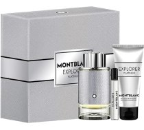 Mont Blanc Explorer Platinum Vīrieši 96,4 g parfimērijas ūdens + 96,4 g S/Gēls + 7,5 mini