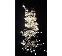 PANAX 400 Micro LED gaismas kūlīšu komplekti ar 20 virtenēm (200 cm) uz augstas kvalitātes sudraba stieples - Ziemassvētku rotājumi, silti balti