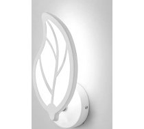 KRIPINC 12 W iekštelpu sienas lampa, akrila sienas lampa, lapu dizains, balta LED sienas lampa, bērnu istabai, moderna sienas lampa viesistabai, guļamistabai, naktsgaldiņam (balta gaisma)