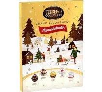 Ferrero kolekcijas Adventes kalendārs - 24 dienas baudas ar gardiem šokolādes gardumiem: Klasika un jaunas šķirnes - Ferrero Rocher, Raffaello, Rondnoir, Manderly un Cappuccino - 1 kalendārs ar
