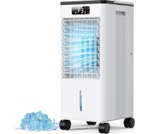 Gaisa kondicionieris Mobilais gaisa kondicionieris Gaisa dzesētājs 4 in 1 Gaisa kondicionieris bez izplūdes šļūtenes ventilatora Iztvaicēšanas dzesētājs 7,5 L ūdens tvertne 1-12 taimeris 60° svārstības ar tālvadības pulti 4 ledus iepakojum