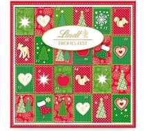 Lindt šokolādes mini galda Adventes kalendārs Merry Fest 2025 115 g 24 dažādi šokolādes bumbiņu pārsteigumi Šokolādes dāvana Ziemassvētkiem