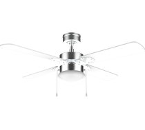 Cecotec - Griestu ventilators ar apgaismojumu EnergySilence Aero 450 IronWhite, 50 W līdzstrāvas motors, 106 cm diametrs, 3 ātrumi, 4 maināmas lāpstiņas un ziemas-vasaras režīms