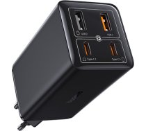 USB-C USB-A GaN6 Pro 100 W tīkla lādētājs ar USB-C 1 m kabeli - melns