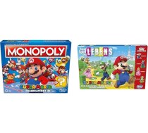 Monopols E9517100 Super Mario svētku galda spēle Super Mario faniem no 8 gadu vecuma & Hasbro The Game of Life Super Mario galda spēle bērniem no 8 gadu vecuma
