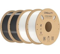 Creality Hyper PETG filamenta komplekts 1,75 mm 4 kg, ātrgaitas filaments (30-600 mm/s), saderīgs ar lielāko daļu 3D printeru, piemēram, Creality K1C K1 Max, melns un balts