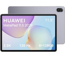 HUAWEI MatePad 11,5 collu 2025 planšetdators, 2.5K 120Hz, 8+128GB, 10 100 mAh akumulators, līdz 14 stundām video atskaņošanas, 40 W uzlāde, Wi-Fi 6, četru skaļruņu, spēļu, pelēks