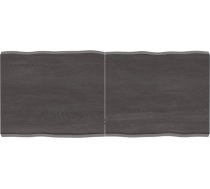 Galda virsma Apstrādāta koka ozols Dabīgā mala Pelēka 120 x 50 x 6 cm Galda virsma restorānam Ēdamistabai Dzīvojamā istaba Biroja mēbeles Darba virsma Galda virsma galda virsma
