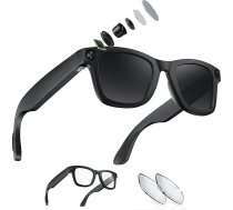 findtime AI viedās brilles ar kameru HD 1018P Sporta kamera Mikrofons Mūzikas atskaņošana Tulkojums Maza kamera Bluetooth saulesbrilles Video brilles Velosipēdu rīcības kamera Balss asistents
