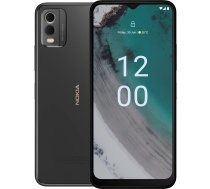 Nokia C32 6,5 collu viedtālrunis ar 3 dienu akumulatora darbības laiku, 50/8 MP kamerām, IP52 sertifikāts, 3/64 GB atmiņa, sānu pirkstu nospiedumu sensors un sejas noteikšana, Android 13 - pelēks
