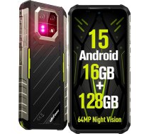 Ulefone Armor 22 izturīgs viedtālrunis Android 15 64MP Dual Camera Night Vision 16GB RAM + 128GB ROM FHD+ 6.58" 120Hz Infrasarkanais tālvadības pults 4G Dual SIM Green