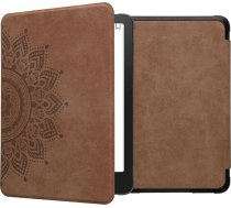 kwmobile Korpuss saderīgs ar Amazon Kindle Paperwhite (2024)/Colorsoft - mākslīgās ādas aizsargvāciņš e-lasītājam - Rising Sun Brown