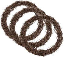 3 gabali 30cm dabīgie vīnogulāju vainagi Ziemassvētku vainags Durvju vainags Vīna zaru vainags Ratana vainags amatniecības Ziemassvētku kāzu svētku kāzu un ballīšu rotājumiem