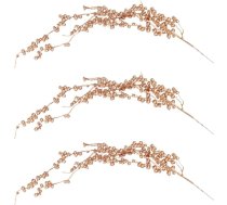 ABOOFAN 3 x Ziemassvētku rotājumi Glitter Berries Mākslīgie Goldberry Picks Ziemassvētku eglīšu rotājumi Dekorēšana DIY Ziemassvētku vainags Amatniecība Kāzu brīvdienu mājas apdare