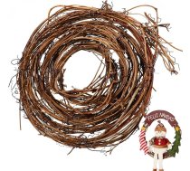 Didiseaon vīnogulāju vainags amatniecībai: dabiskais vīnogulāju vainags Ziemassvētku vainags Amatniecības piederumi 12. 12 cm zaru virtene DIY piekarināmiem rotājumiem Dekorācijas