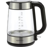 Amazon Basics Elektriskā tējkanna Stikla tējkanna 1,7L 2200W Black Silver