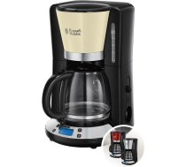 Russell Hobbs Colours+ Digitālais kafijas automāts Cream ar programmējamu taimeri, krēmkrāsains