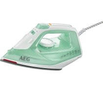 AEG DB tvaika gludeklis, tvaika padeve, 0-30 g tvaika/min, atlikušā karstuma indikators, gludekļa pamatne ar bīdāmām īpašībām, 250 ml ūdens tvertne, 2 metru kabelis, sistēma pret kaļķakmens veidošanos, bālgans/ tirkīza krāsas