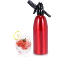 Soda sifons, sodas ūdens karbonizators, 1L sodas aparāta soda sifona pudele ar spiediena regulatoru, alumīnija burbuļveida ūdens sildītājs mājas sulām, Mojito, kokteiļiem, dzērieniem