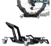 Velosipēdu statīvs E-Bike Rollable Storage Stand Stabila grīda Parker MTB statīvs 26 - 29 collu riepām Velosipēdu statīva garāža