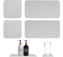 4 gabali Ūdens absorbējošs oļu paplātes ātras žāvēšanas akmens cisternas Diatomīta augsnes virtuves bļoda Rokas ziepju turētājs Ūdens absorbējošs akmens augiem
