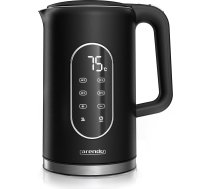 Arendo - Digitālais tējkanna ar temperatūras iestatījumu - Nerūsējošais tērauds - Divsienu Cool Touch dizains - Displejs korpusā - Bezvadu - 2200 W - 1,7L - Pārkaršanas aizsardzība - Uzturēšanas funkcija - melns