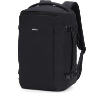 ECOHUB Ryanair rokas bagāža 40 x 20 x 25 mugursoma, 20L ceļojumu mugursoma lidmašīnai, 14 collu klēpjdatora mugursoma, PET pārstrādāta ūdensnecaurlaidīga ceļojumu mugursoma vīriešiem un sievietēm, patenta pieteikumā, melna