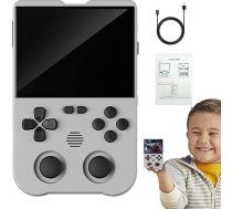 Portatīva spēļu konsole, rokas spēles ar 3000 mAh akumulatoru, 3,5 collu skārienjūtīgais ekrāns, spēļu konsoles rokas spēļu cienītājiem, atbalsta vairākus emulatorus, Ziemassvētku dzimšanas dienas dāvanas Luckxing