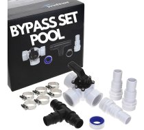 Amapool apvadbaseina komplekts 38 mm, 12 detaļu komplekts baseina sildīšanas un smilšu filtra sistēmai, 3-virziena vārsta baseins, savienojuma komplekts, baseins, komplekts baseina šļūtenei 32 mm un 38 mm