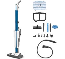 Polti Vaporetto SV620_Style tvaika mops ar integrētu rokas tīrītāju, grīdas un paklāju tīrīšanai, ar papildu tvaika funkciju, 15 piederumi, vertikāla novietošanas pozīcija, zils