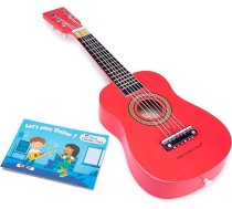 New Classic Toys - 10300 - Mūzikas instruments - Rotaļlietu koka ģitāra - Dabīga/arkana