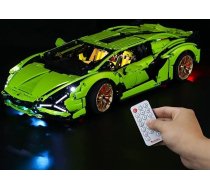 BRIKSMAX LED apgaismojuma komplekts Lego Technic Lamborghini Sián FKP 37 - saderīgs ar Lego 42115 Lego 42115 klucīšu modeli - bez Lego komplekta