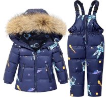 Generisch Bērnu apģērbu komplekts Bērnu pūra jaka komplekts meitenēm 1 6 Vecs bērnu slēpošanas kostīms mazulim Jogging Suit