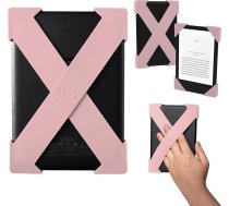 Strapsicle rokas siksniņas piederumi Kindle un Kobo - Paperwhite 2024 & 2021, Signature, Colorsoft - 2 siksniņas - viegls rokturis lasīšanas komfortam - lielas - sārtā krāsā